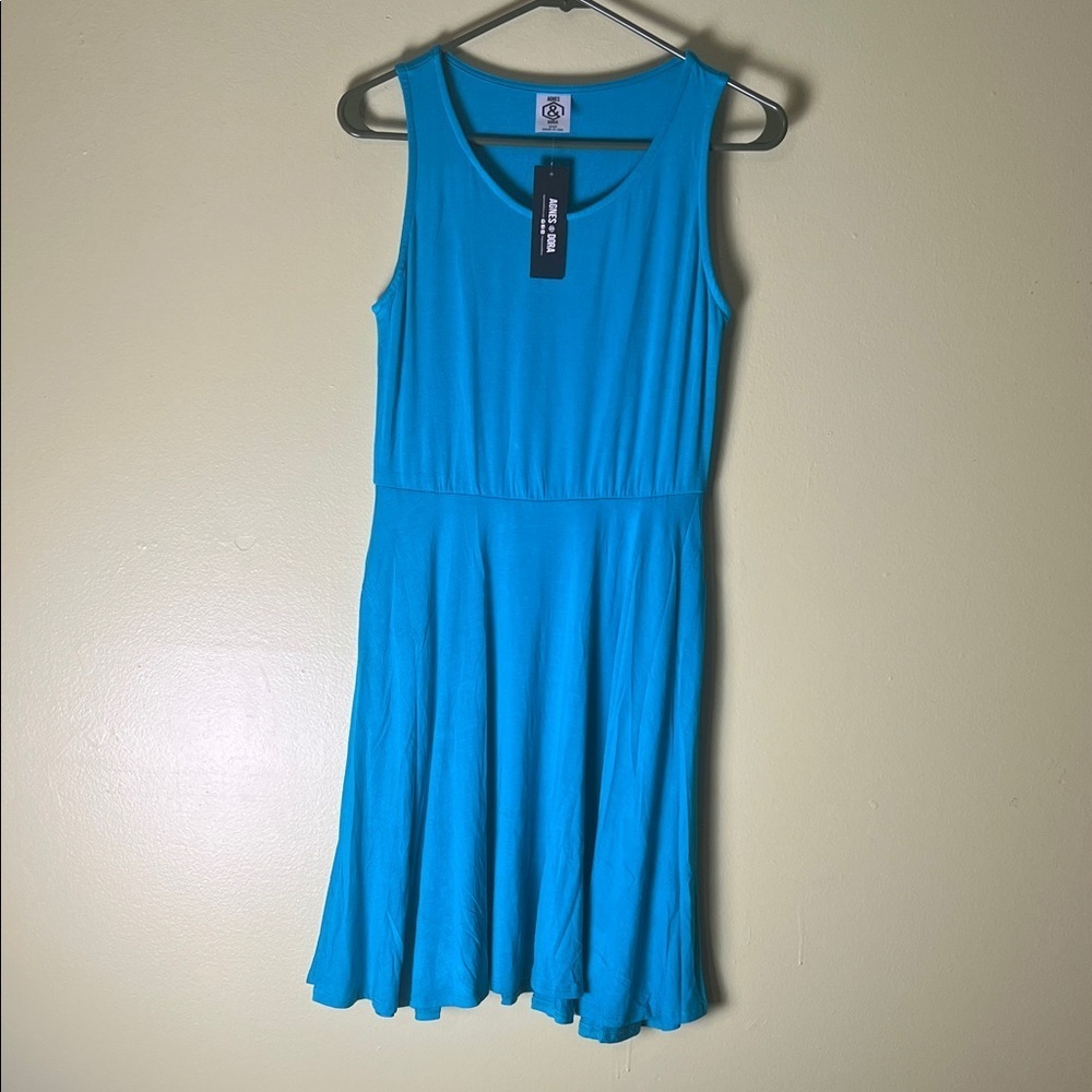 Agnes & Dora feminine Vibrant Blue Mini Dress